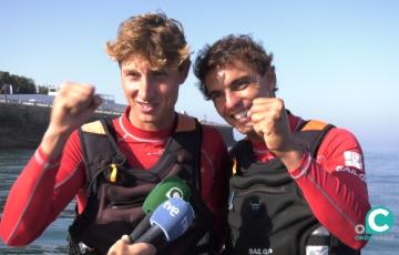 Jordy Xammar y Florián Trittel han concedido una entrevista desde el campo de regatas