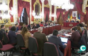 Imagen del pleno de Diputación durante el debate y aprobación del proyecto de Presupuestos 2023