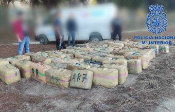 Los 2000 kilos de hachís intervenidos en El Puerto estaban distribuidos en varios fardos