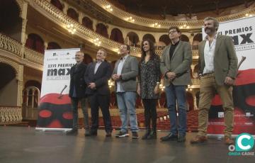 Imagen de la presentación de los Premios MAX en el Falla. 
