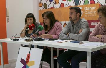 Los 4 ediles de Ganar Cádiz en rueda de prensa 