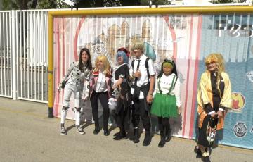 Muchos de los que particpan en el festival manga acuden disfrazados de sus personajes favoritos 