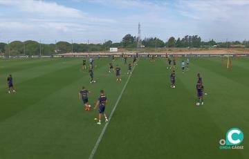 Entrenamiento del Cádiz CF