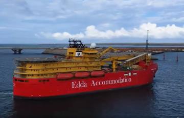 El flotel Edda Fides será uno de los próximos buques que reciba el astillero de Cádiz para realizarle tareas de mantenimiento y mejorar