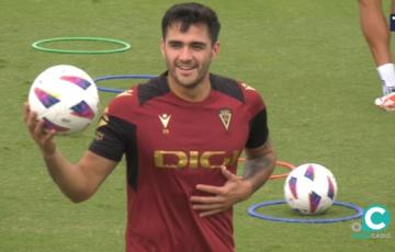 Maxi Gómez ha entrenado este viernes, y entra en la convocatoria para medirse al Athletic 
