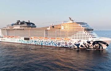 El MSC Euribia, el crucero más moderno de la naviera italiana, realizará la nueva línea Cádiz-Hamburgo es 