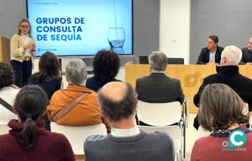 Encuentro del Grupo de Consulta del Plan de Sequía  en la sede de Aguas de Cádiz. 