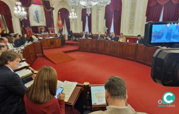 Sesión plenaria del Ayuntamiento de Cádiz correspondiente al mes de diciembre. 
