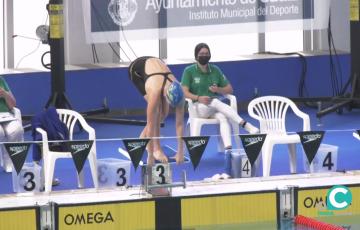 Imagen de archivo de un Campeonato de Natación en la Piscina Ciudad de Cádiz. 