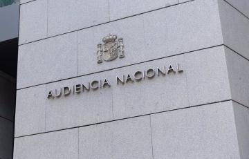 Fachada de la Audiencia Nacional en Madrid