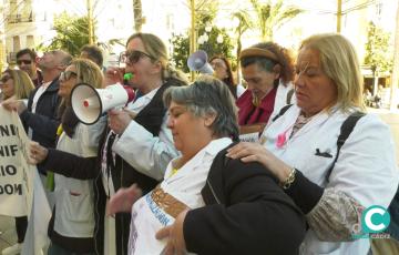 Protesta de la plantilla de Ayuda a Domicilio. 