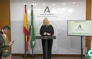 Mercedes Colombo presenta los galardones "Banderas de Andalucía" 2024.