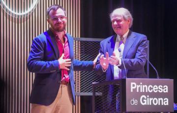 Pablo Millor, ganador del Premio Princesa de Girona Social 2024 en la tercera etapa del Tour del Talento en Cádiz.