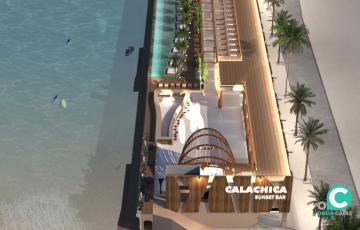 Detalle del nuevo proyecto de ocio y restauración, ‘Cala Chica Beach Club'
