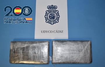 Droga incautada en un vehículo en Cádiz