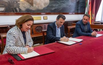 El Ayuntamiento de Cádiz y el Colegio de Arquitectos firman un acuerdo de colaboración.