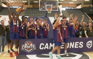 El Barça se proclama campeón cadete de España de Baloncesto en San Fernando.