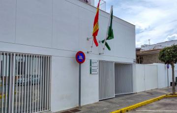 Entrada de los juzgados de Barbate