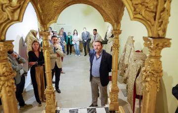 Inauguración de la muestra en la Fundación Cajasol de Cádiz