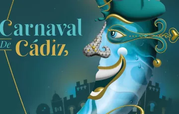 Imagen de la obra 'Hechizo de Luna Gaditana', ganador del concurso del cartel del Carnaval de Cádiz 2024.
