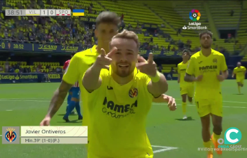 El nuevo jugador cadista celebrando un gol con su anterior equipo 