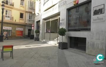 Fachada del Centro Integral de la Mujer, en Plaza del Palillero. 