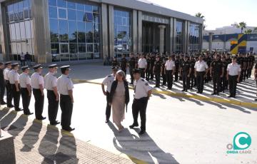 Acto de presentación de los 180 alumnos de la Escuela Nacional de Policía en Cádiz. 