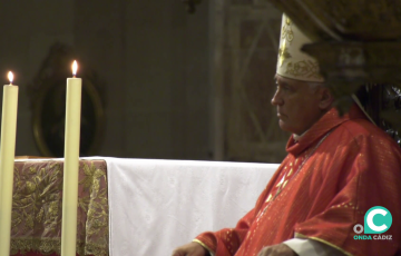 Rafael Zornoza durante una celebración religiosa en la Catedral