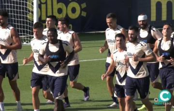 Imagen de la sesión desarrollada a puerta cerrada en la Ciudad Deportiva