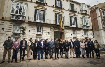 Minuto de silencio en Málaga este jueves. 