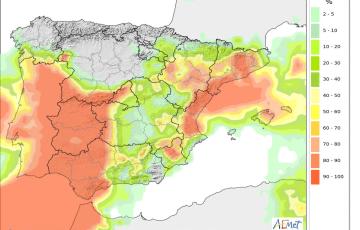 Evolución de la borrasca este jueves 31 