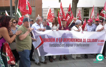 Imagen de la concentración celebrada este martes