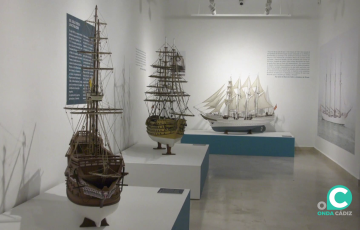 Algunos de los navios históricos de la exposición