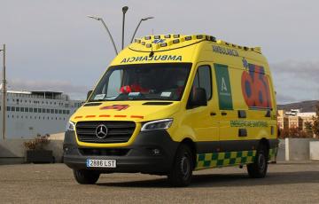 Una ambulacia del servicio de emergencias.