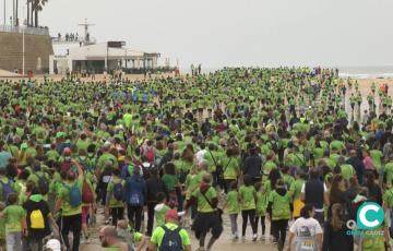 Imagen de la salida de la carrera en Santa María del Mar