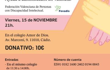 Las entradas para el evento se pueden comprar en el colegio Amor de Dios de 11:30 a 14:00.