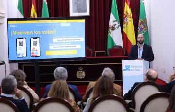 El diputado provincial Germán Beardo, durante la presentación de la campaña