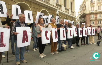 El acto reivindicativo se efectuó en la plaza de San Juan de Dios