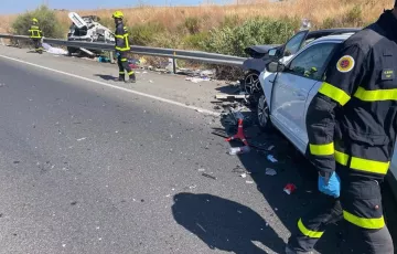 Accidente de tráfico en las carreteras de la provincia, en una imagen de archivo. 