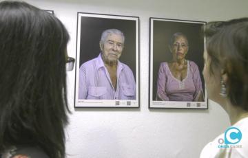 Algunos de los retratos que componen la exposición interactiva. 