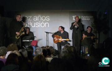 Concierto de The Farataos Jazz Band en el Auditorio del Espacio Fundación Unicaja de Cádiz.