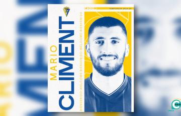 Mario Climent es el segundo fichaje del Cádiz CF en el mercado de invierno del club. 