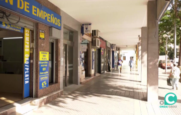 Establecimientos comerciales de la avenida de la capital gaditana