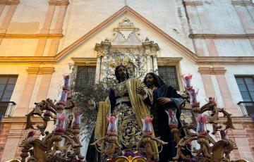 Imagen del Prendimiento durante su recogida en la Iglesia del Carmen 
