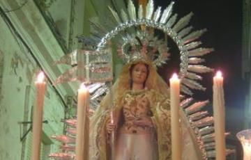 La Virgen recibe culto en la iglesia de Santiago y es propiedad del Seminario de San Bartolomé