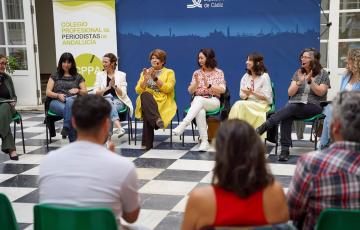 Un momento del encuentro en el Palacio Provincial 