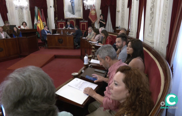 Sesión ordinaria del Pleno del Ayuntamiento de Cádiz. 