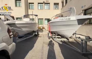 Las dos embarcaciones incautadas cuando pretendían introducir 1.500 kilos de coca por Cádiz y Rota.