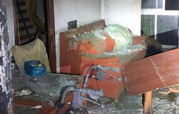 Estado del inmueble tras la deflagración