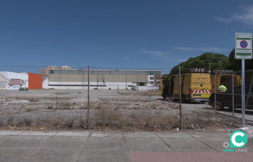 Imagen del antiguo espacio industrial donde se ubicarán proximamente los vehículos de los residentes